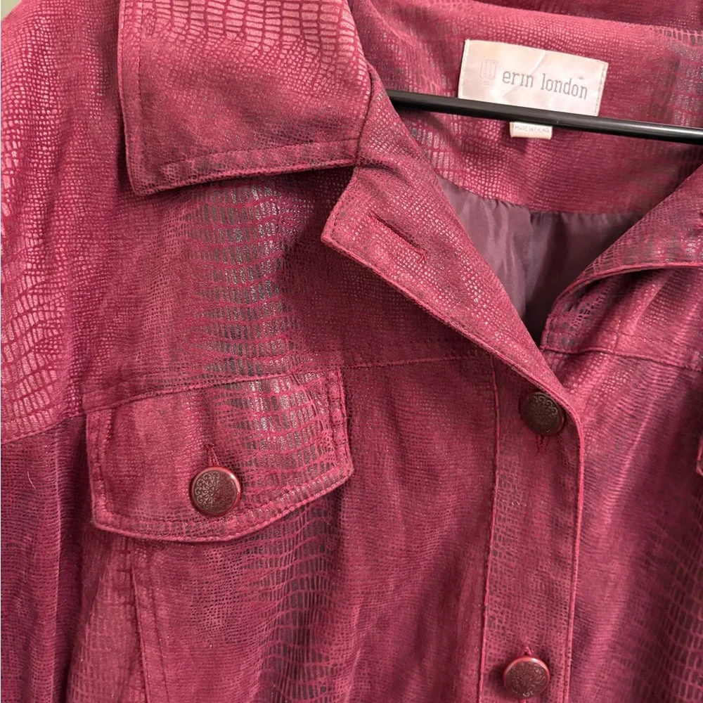 Red Button-Up Jacket - Picture 2 of 4